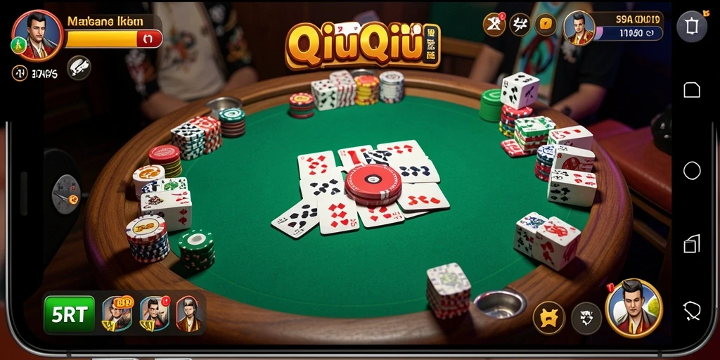 Screenshot gameplay QiuQiu yang seru dan mendebarkan.