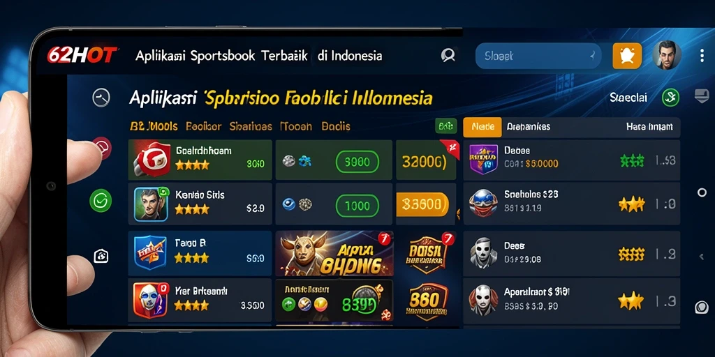 Tampilan gameplay 62HOT yang menarik dan interaktif.