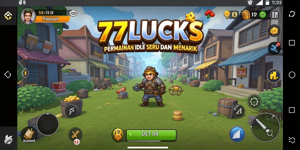 Tangkapan layar gameplay 77LUCKS menunjukkan keseruan dan strategi dalam permainan Idle.