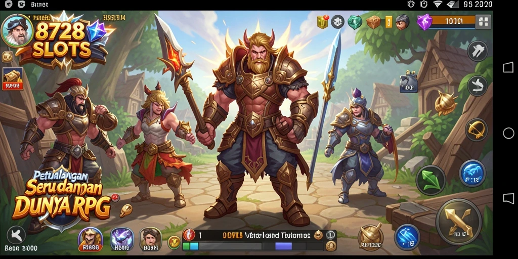 Tampilan gameplay RPG yang mendebarkan di 8728SLOTS.