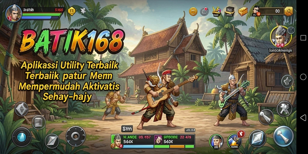 Tampilan utama aplikasi BATIK168 saat digunakan untuk kegiatan sehari-hari.