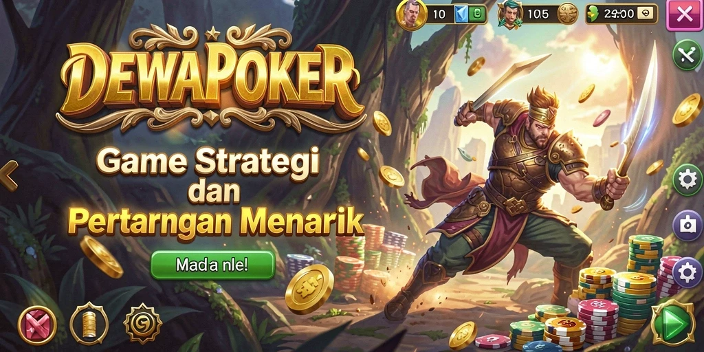 Tangkapan layar gameplay DEWAPOKER yang menampilkan strategi seru.
