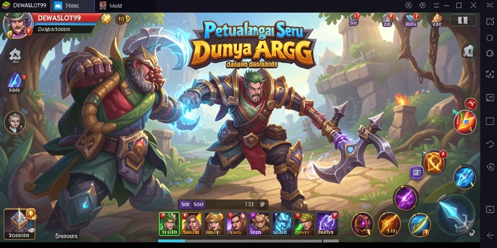 Screenshot gameplay DEWASLOT99 menampilkan aksi seru dalam dunia ARPG.
