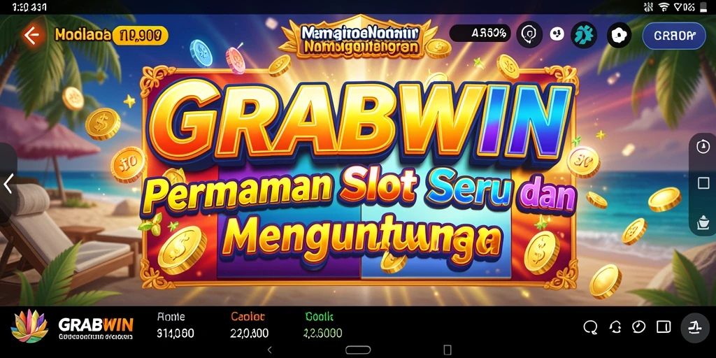 Screenshot gameplay Slot GRABWIN menunjukkan keseruan permainan.