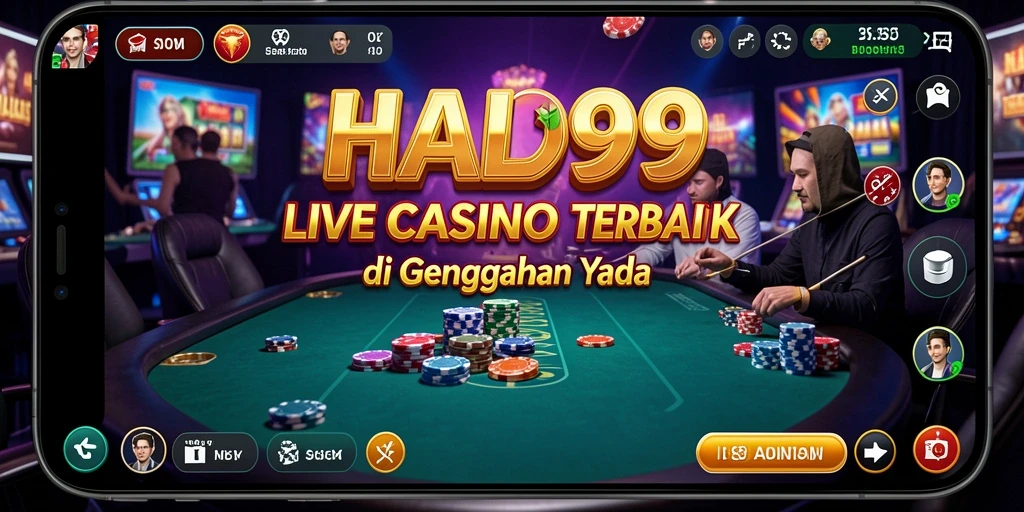 Tampilan gameplay HALO99 yang menawan dengan dealer langsung.