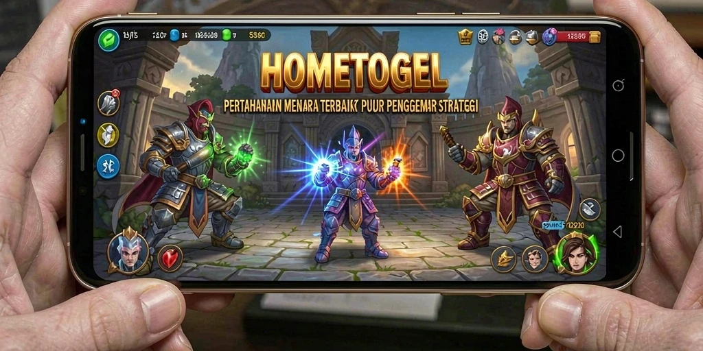 Gameplay menegangkan dalam HOMETOGEL dengan strategi Tower Defense.