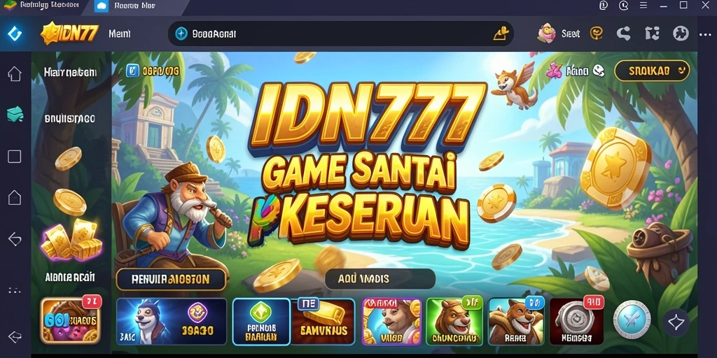 Screenshot IDN777 menampilkan gameplay seru dengan karakter-karekter lucu.