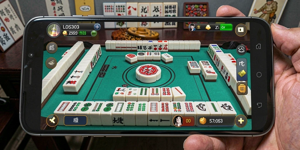 Tampilan gameplay Mahjong yang menarik dan interaktif.