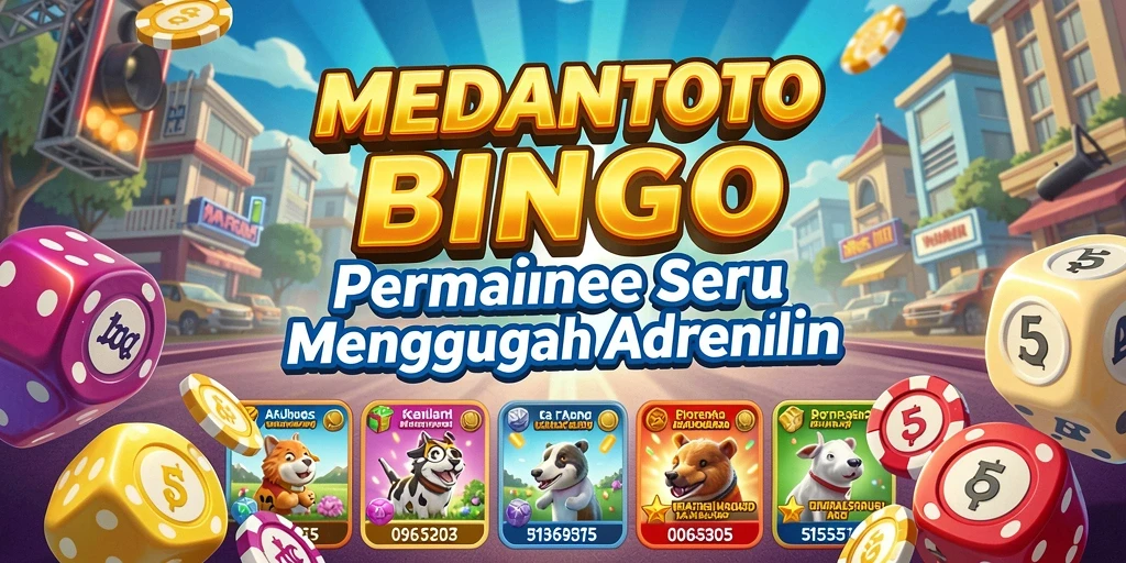 Tampilan gameplay Bingo seru dan interaktif di MEDANTOTO.