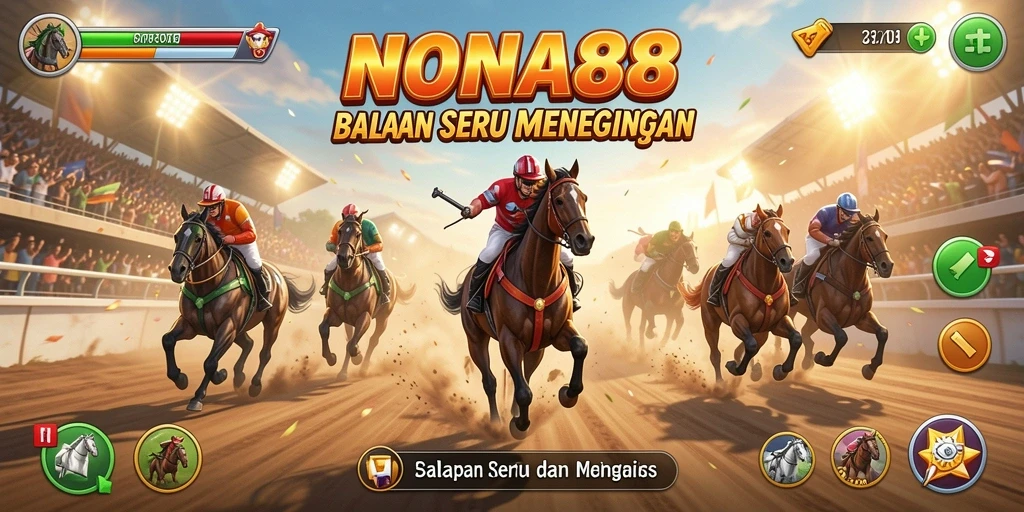 Tampilan seru dari gameplay balapan NONA88 yang menakjubkan.
