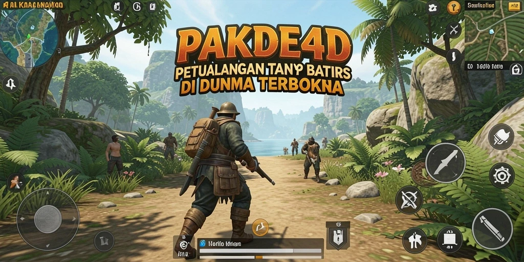 Tampilan gameplay PAKDE4D yang menakjubkan di dunia terbuka.