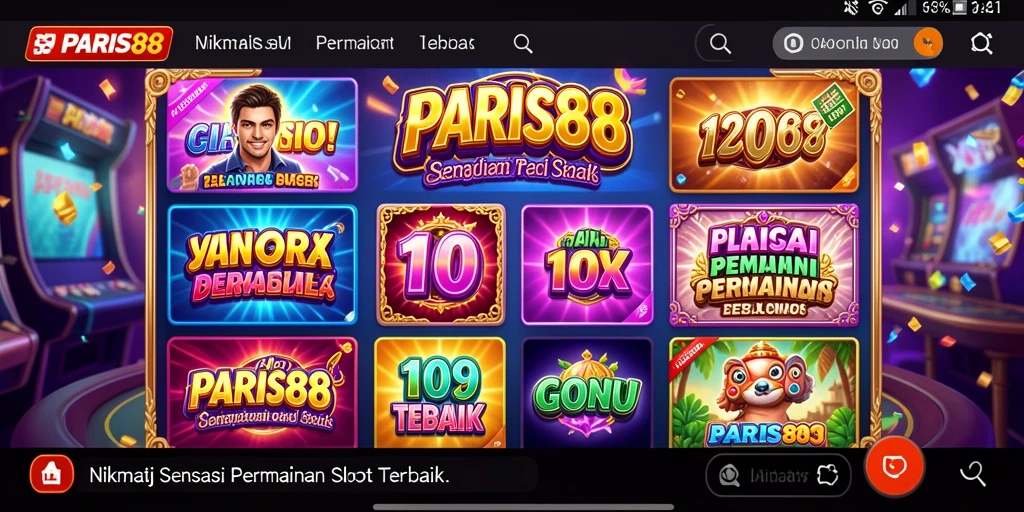 Tampilan menarik dari gameplay slot PARIS88 yang seru.