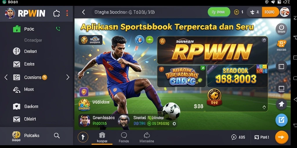 Tampilan gameplay menarik dalam aplikasi Sportsbook RPWIN.