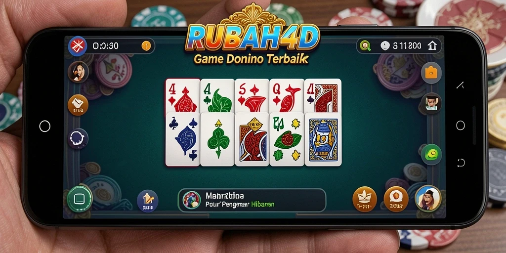 Screenshot gameplay RUBAH4D dengan tampilan menarik permainan Domino.