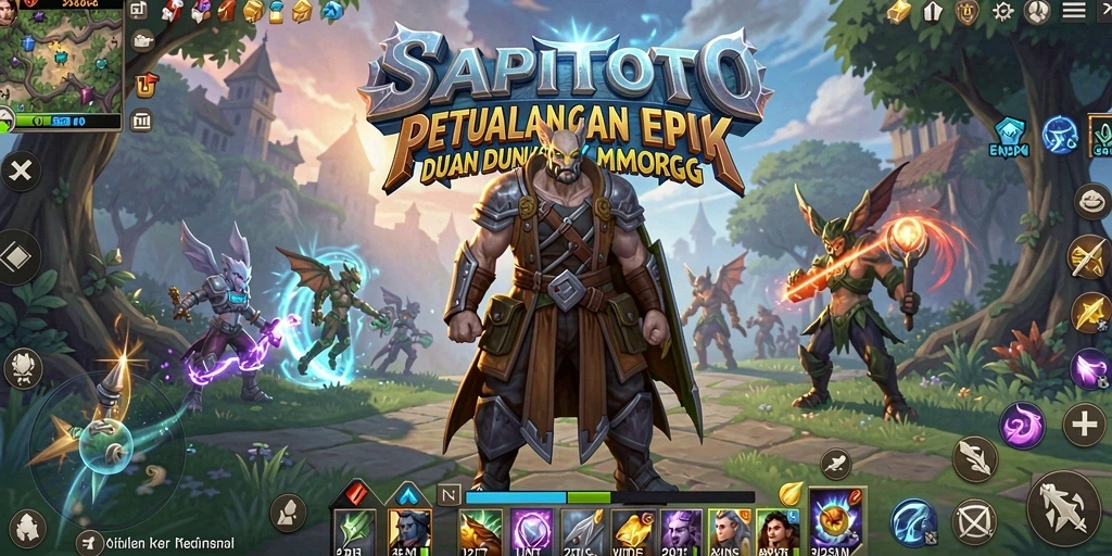 Gameplay epik di dunia fantasi SAPITOTO yang menakjubkan.