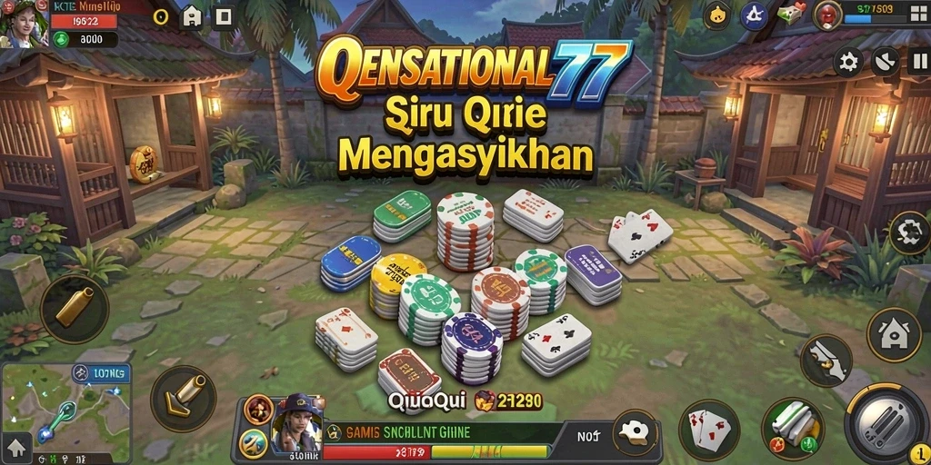 Screenshot gameplay SENSATIONAL77 menampilkan keseruan permainan QiuQiu.