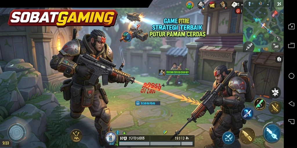 Screenshot SOBATGAMING menampilkan pertempuran strategis yang seru.