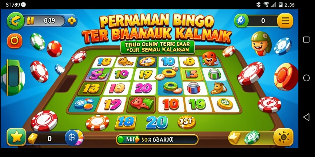 Tampilan gameplay Bingo yang seru dan interaktif di ST789.