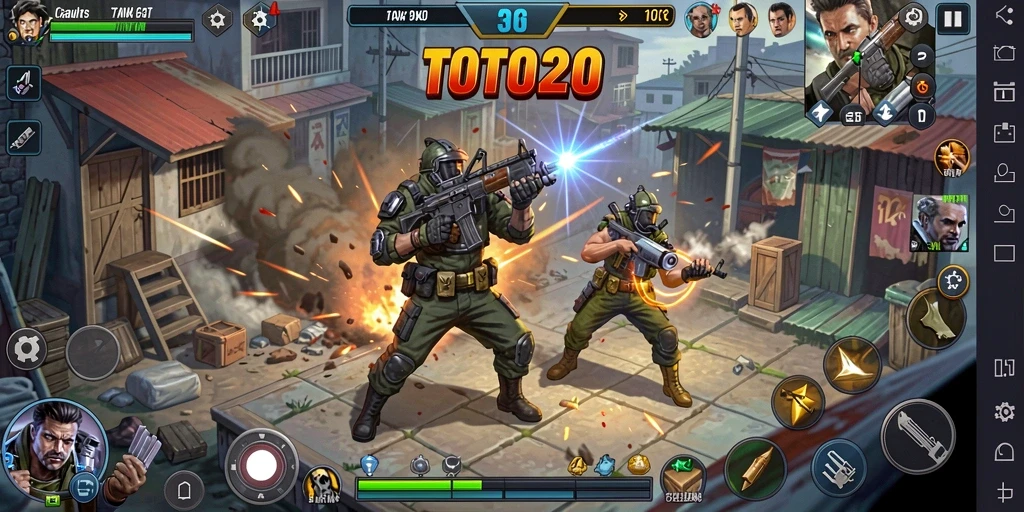 Tampilan gameplay TOTO20 yang seru dan penuh aksi.