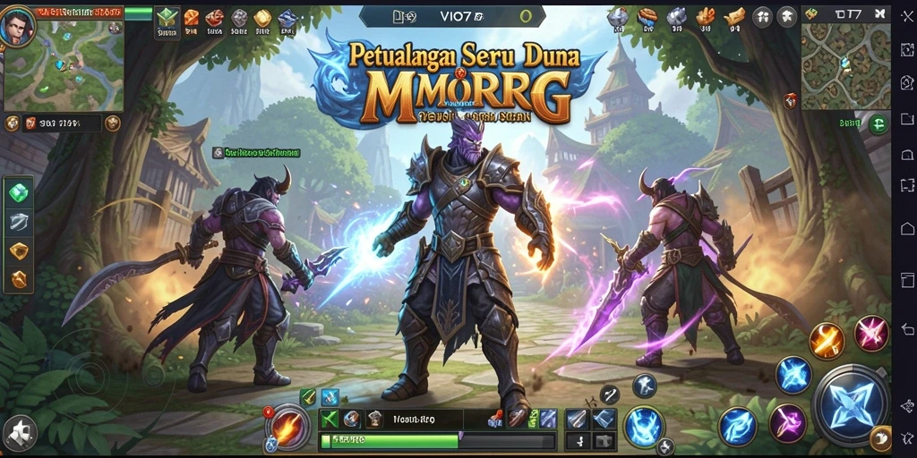Tangkapan layar VIO77 menampilkan aksi seru dalam dunia MMORPG.